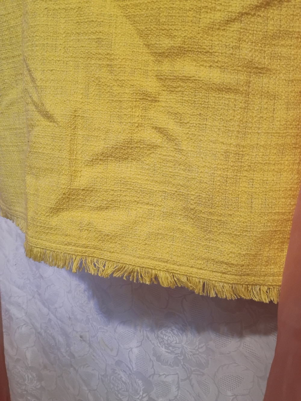 Calvin Klein Bright Yellow Sleeveless Textured Midi Dress - Picture 5 of 10